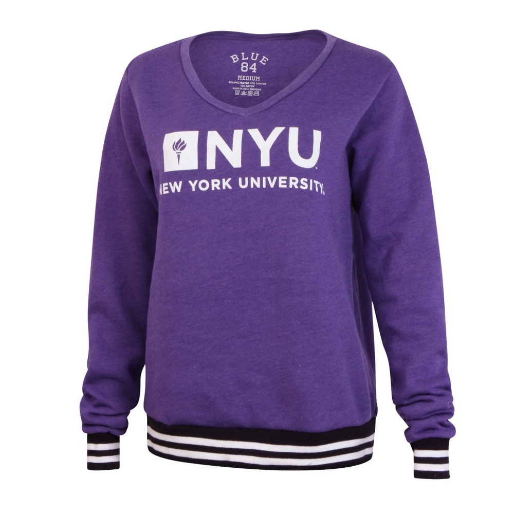 NYU New York University Womens Varsity Sweater